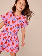 Load image into Gallery viewer, Tea Collection Tie Waist Dress - Indian Poppy