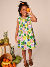 Load image into Gallery viewer, Tea Collection Trapeze Dress - Tropical Fruits