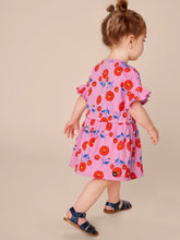 Load image into Gallery viewer, Tea Collection Tie Waist Baby Dress - Indian Poppy