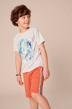 Load image into Gallery viewer, Tea Collection Sharks & Diver Graphic Tee - Vapor