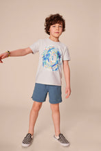 Load image into Gallery viewer, Tea Collection Sharks & Diver Graphic Tee - Vapor