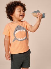 Load image into Gallery viewer, Tea Collection Baby Shark Graphic Baby Tee - Cantaloupe