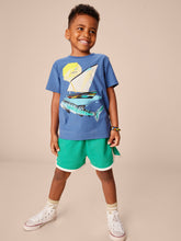Load image into Gallery viewer, Tea Collection Shark & Sailboat Graphic Tee - Cobalt