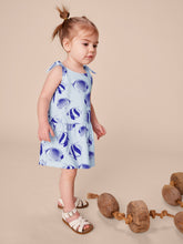 Load image into Gallery viewer, Tea Collection Tie Shoulder Drop Hem Baby Dress - Angelfish