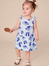 Load image into Gallery viewer, Tea Collection Tie Shoulder Drop Hem Baby Dress - Angelfish
