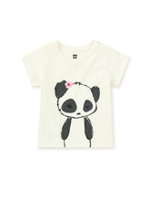 Load image into Gallery viewer, Tea Collection Panda Graphic Baby Tee - Chalk