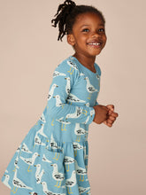 Load image into Gallery viewer, Tea Collection Long Sleeve Pocket Baby Dress - Seagulls