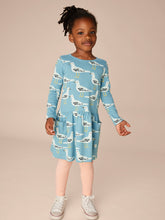 Load image into Gallery viewer, Tea Collection Long Sleeve Pocket Dress - Seagulls