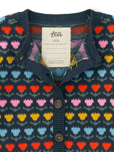 Load image into Gallery viewer, Tea Collection Iconic Baby Cardigan - Knit Tulips