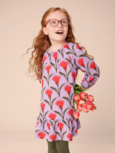 Load image into Gallery viewer, Tea Collection Blouson Sleeve Baby Dress - Ikat Thistle