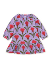 Load image into Gallery viewer, Tea Collection Blouson Sleeve Baby Dress - Ikat Thistle
