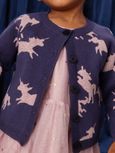 Load image into Gallery viewer, Tea Collection Sparkle Baby Cardigan - Unicorn Frolic