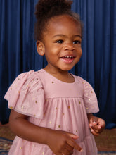 Load image into Gallery viewer, Tea Collection Tiered Tulle Sparkle Baby Dress - Shimmer Sky