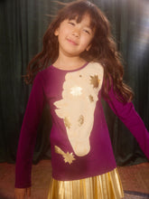 Load image into Gallery viewer, Tea Collection Golden Horse Graphic Tee - Cosmic Berry