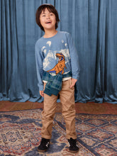Load image into Gallery viewer, Tea Collection T-Rex & Mountains Graphic Tee - Coronet Blue
