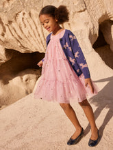 Load image into Gallery viewer, Tea Collection Tiered Tulle Sparkle Dress - Shimmer Sky