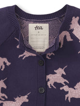 Load image into Gallery viewer, Tea Collection Sparkle Cardigan - Unicorn Frolic