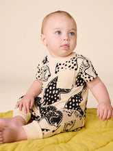 Load image into Gallery viewer, Tea Collection Pocket Baby Romper - Block Print Jaguar