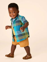 Load image into Gallery viewer, Tea Collection Woven Button Up Baby Shirt - Amazonian Plaid