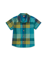 Load image into Gallery viewer, Tea Collection Woven Button Up Baby Shirt - Amazonian Plaid