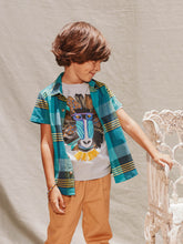 Load image into Gallery viewer, Tea Collection Woven Button Up Shirt - Amazonian Plaid