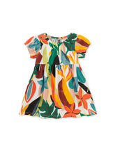 Load image into Gallery viewer, Tea Collection Puff Sleeve Empire Baby Dress - Parakeet