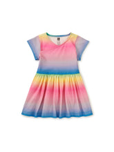 Load image into Gallery viewer, Tea Collection Short Sleeve Wrap Neck Baby Dress - Rio Rainbow