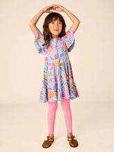 Load image into Gallery viewer, Tea Collection Flutter Sleeve Twirl Dress - Tropical Gardenias