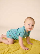 Load image into Gallery viewer, Tea Collection Double Pocket Baby Romper - Painted Shark