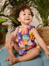 Load image into Gallery viewer, Tea Collection Peek a Boo Baby Romper - Tropical Floral