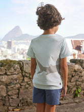 Load image into Gallery viewer, Tea Collection Shark Bite Graphic Tee - Blue Glow