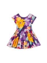 Load image into Gallery viewer, Tea Collection Button Back Skirted Dress - Tropical Floral