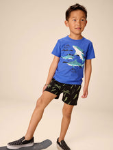 Load image into Gallery viewer, Tea Collection Shark Play Graphic Tee - Majorelle Blue