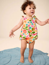 Load image into Gallery viewer, Tea Collection Tie Shoulder Baby Romper - Tropical Fruit Floral