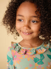 Load image into Gallery viewer, Tea Collection Ruffle Collar Ballet Dress - Chalk Water Lillies