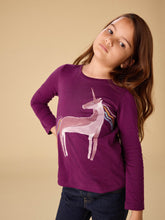 Load image into Gallery viewer, Tea Collection Long Sleeve Graphic Baby Tee - Rainbow Unicorn