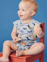 Load image into Gallery viewer, Tea Collection Shoulder Snap Baby Romper- Armando