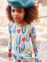 Load image into Gallery viewer, Tea Collection Drop Waist Skater Dress- Painted Tulip