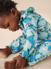 Load image into Gallery viewer, Tea Collection Ruffle Shoulder Baby Romper - Monet's Garden
