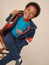 Load image into Gallery viewer, Tea Collection Feeling Zippy Joggers - Whale Blue