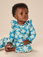 Load image into Gallery viewer, Tea Collection Ruffle Shoulder Baby Romper - Monet's Garden