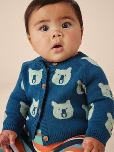 Tea Collection Iconic Baby Cardigan - Brave Bear