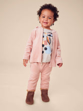 Load image into Gallery viewer, Tea Collection Velour Baby Joggers - Cameo Pink