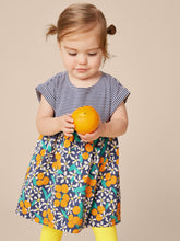Load image into Gallery viewer, Tea Collection Mixed Print Empire Dress - Orange Floral