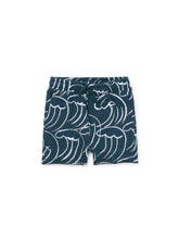 Load image into Gallery viewer, Tea Collection Printed Baby Gym Shorts - Kanagawa Waves