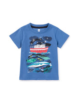 Load image into Gallery viewer, Tea Collection Sea Life Graphic Baby Tee - Mariner Blue
