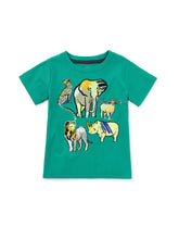 Load image into Gallery viewer, Tea Collection Big Five Graphic Baby Tee - Viridis