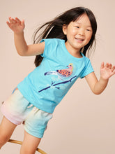 Load image into Gallery viewer, Tea Collection Roller Bird Graphic Tee - Cyan