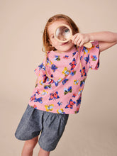Load image into Gallery viewer, Tea Collection Ruffle Sleeve Printed Tee - Painted Butterflies