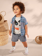 Load image into Gallery viewer, Tea Collection Button-Up Woven Baby Shirt - Nairobi Plaid